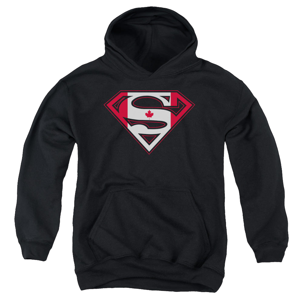 Superman Canadian Shield - Youth Hoodie Youth Hoodie (Ages 8-12) Superman