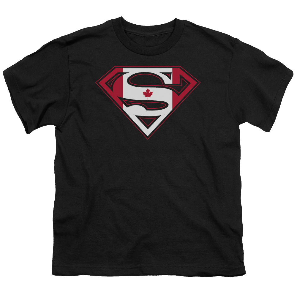 Superman Canadian Shield - Youth T-Shirt Youth T-Shirt (Ages 8-12) Superman