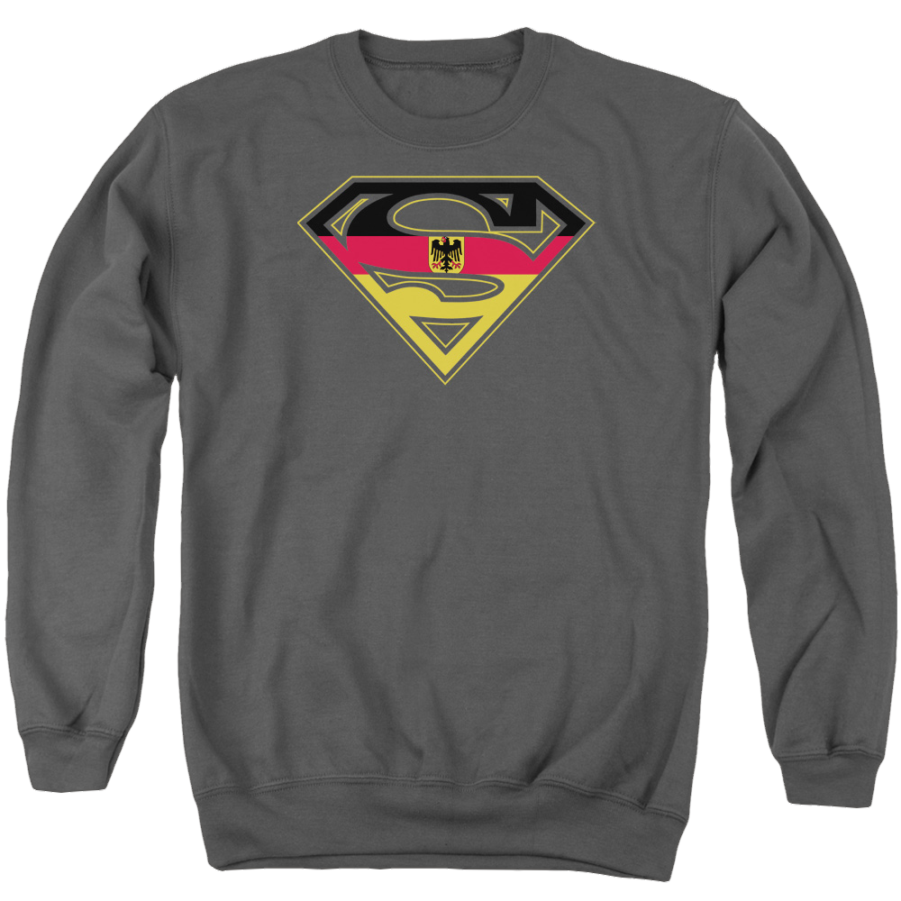 Superman German Shield - Men's Crewneck Sweatshirt Men's Crewneck Sweatshirt Superman