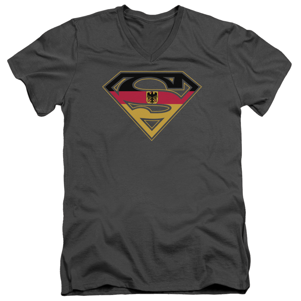Superman German Shield - Men's V-Neck T-Shirt Men's V-Neck T-Shirt Superman