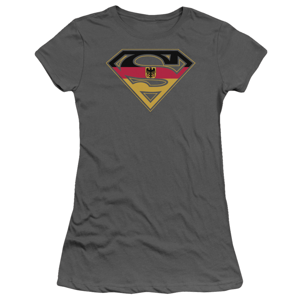 Superman German Shield - Juniors T-Shirt Juniors T-Shirt Superman