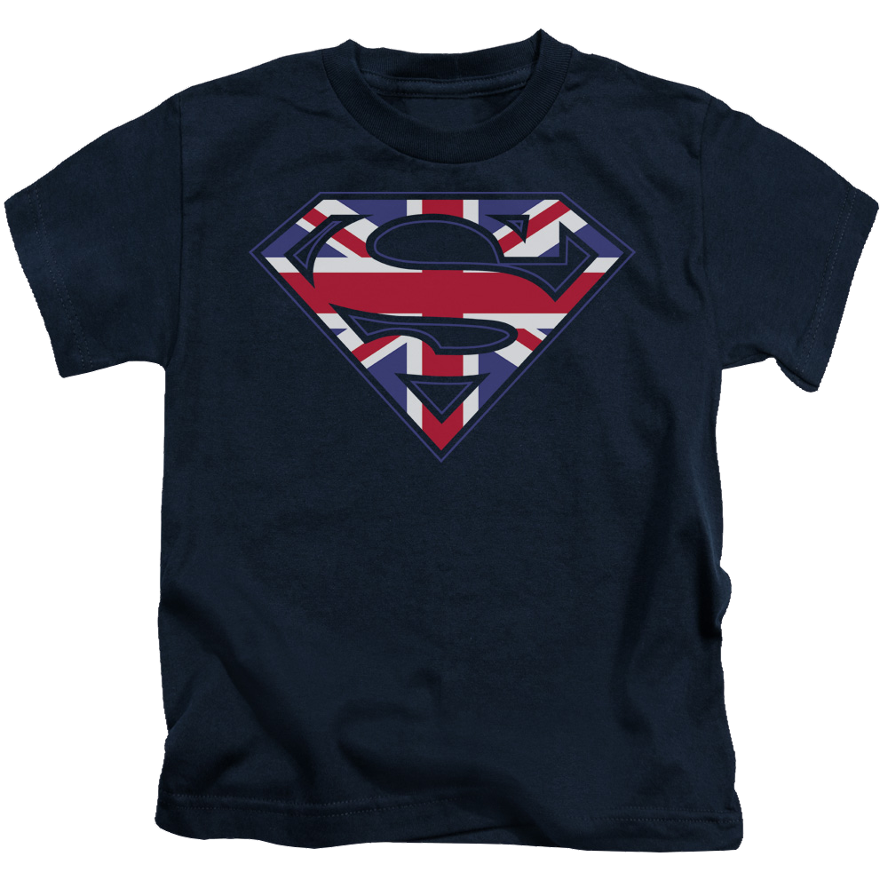 Superman Great Britian Shield - Kid's T-Shirt Kid's T-Shirt (Ages 4-7) Superman