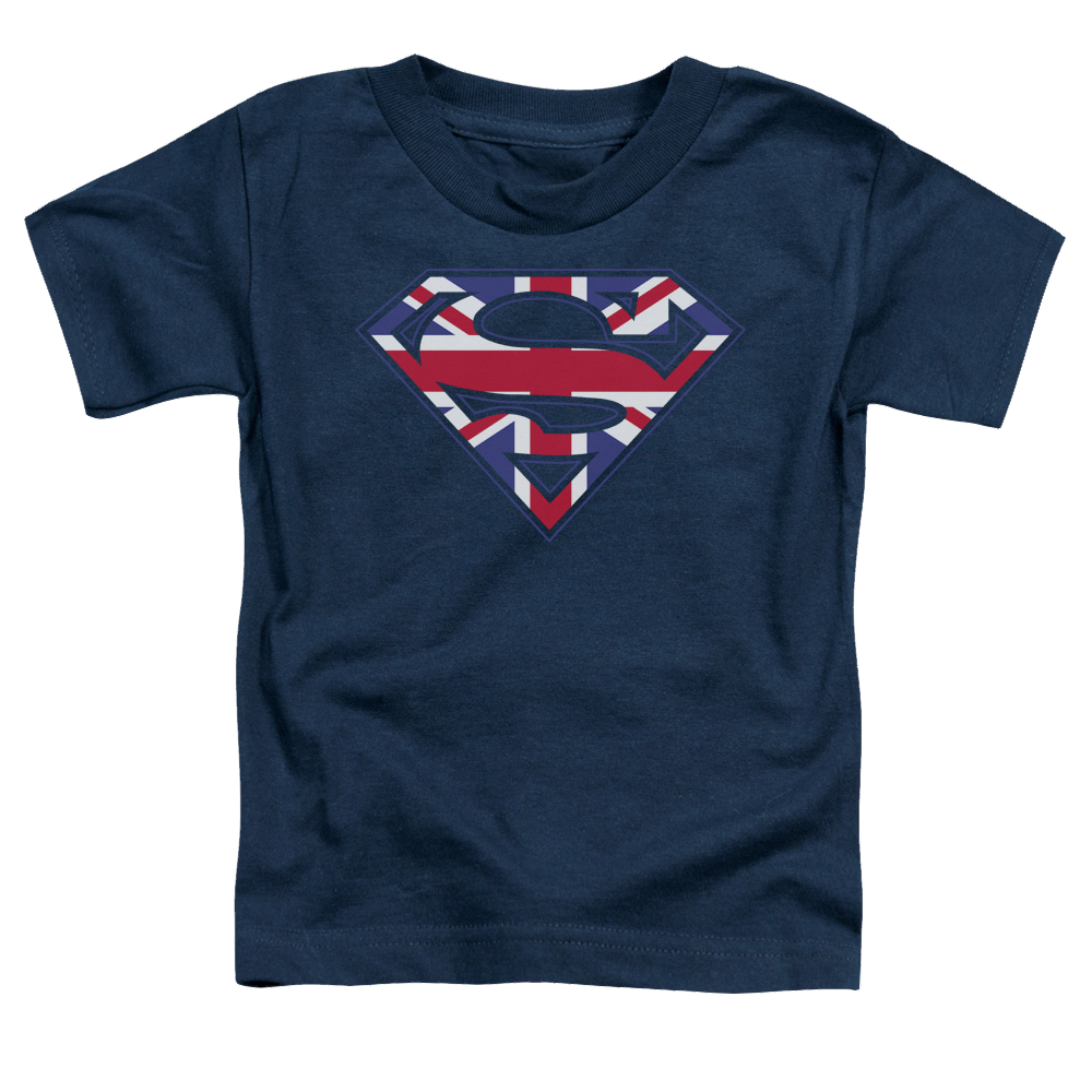 Superman Great Britian Shield - Toddler T-Shirt Toddler T-Shirt Superman