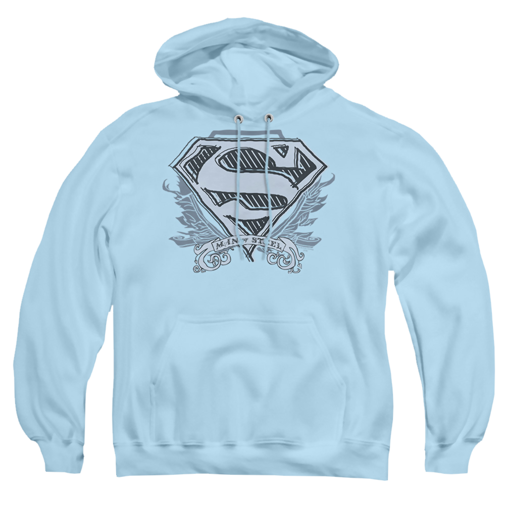 Superman Sketchy Crest Shield - Pullover Hoodie Pullover Hoodie Superman