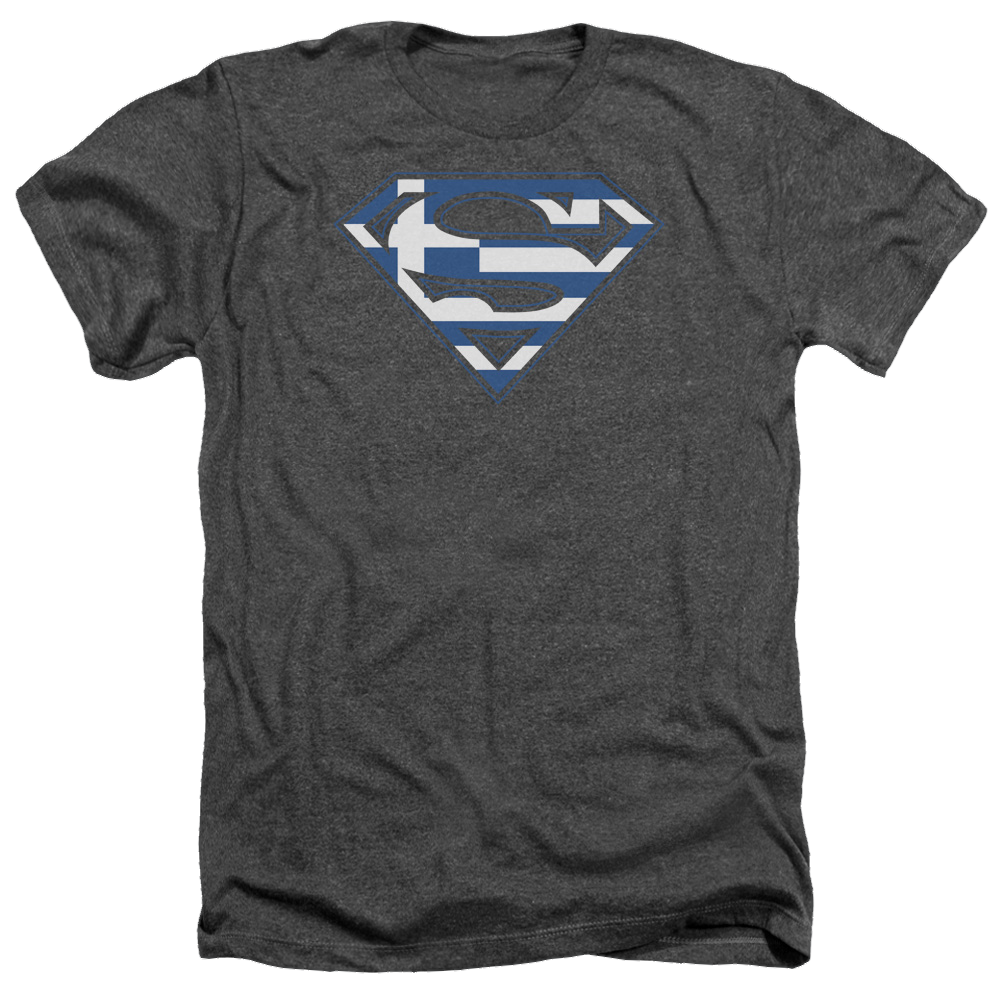 Superman Greek Shield - Men's Heather T-Shirt Men's Heather T-Shirt Superman