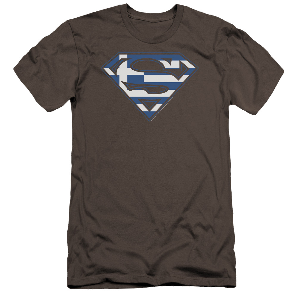 Superman Greek Shield - Men's Premium Slim Fit T-Shirt Men's Premium Slim Fit T-Shirt Superman