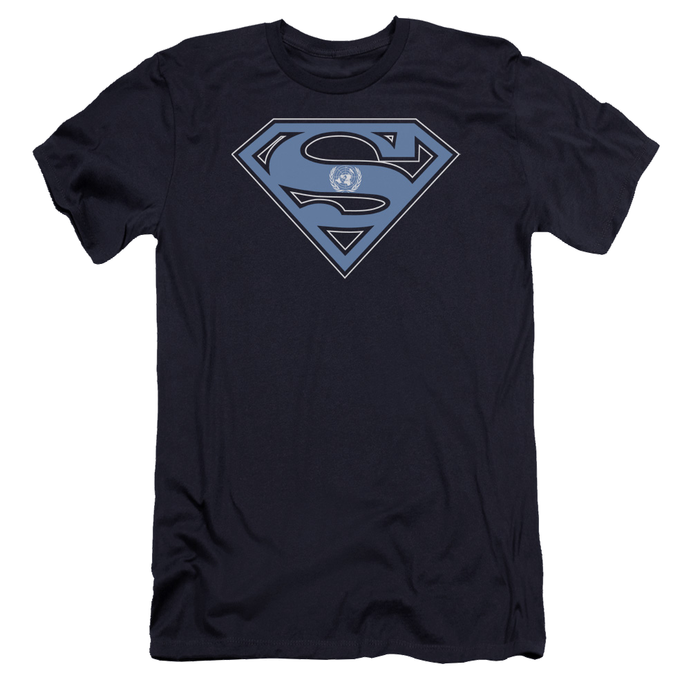 Superman U N Shield - Men's Premium Slim Fit T-Shirt Men's Premium Slim Fit T-Shirt Superman
