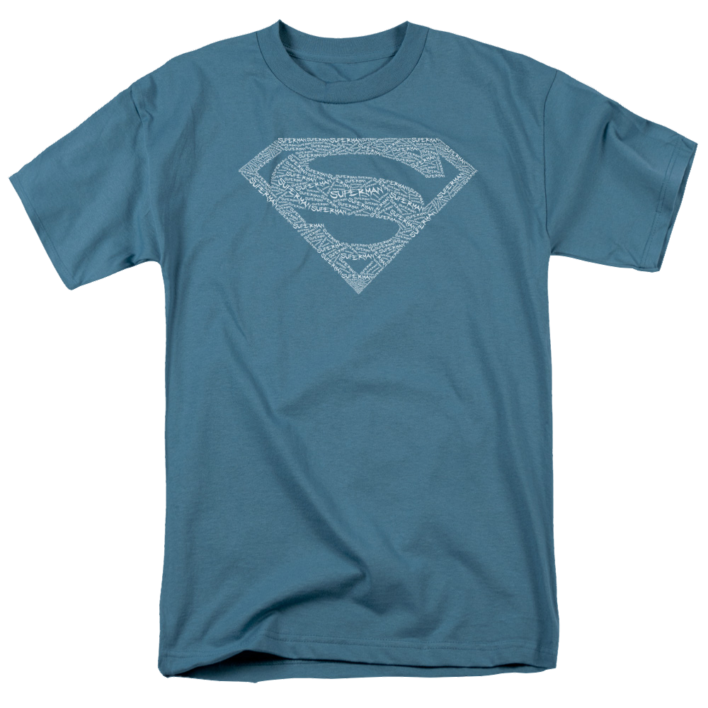 Superman Type Shield - Men's Regular Fit T-Shirt Men's Regular Fit T-Shirt Superman