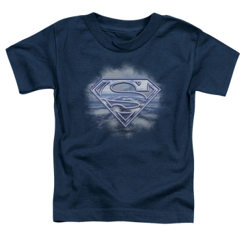 Navy toddler t-shirt with Superman Freedom Of Flight graphic