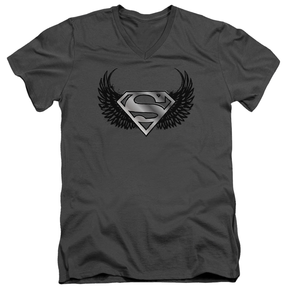 Superman Dirty Wings - Men's V-Neck T-Shirt Men's V-Neck T-Shirt Superman