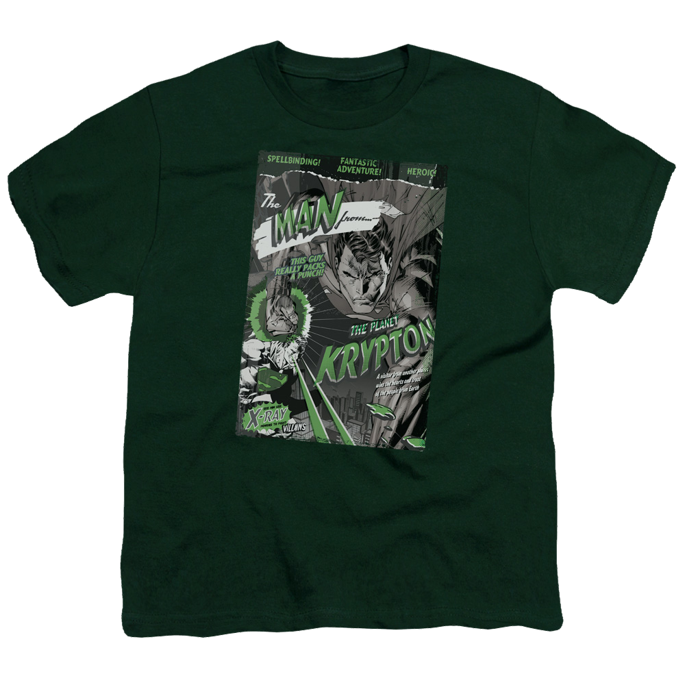 Superman The Man From Krypton - Youth T-Shirt Youth T-Shirt (Ages 8-12) Superman