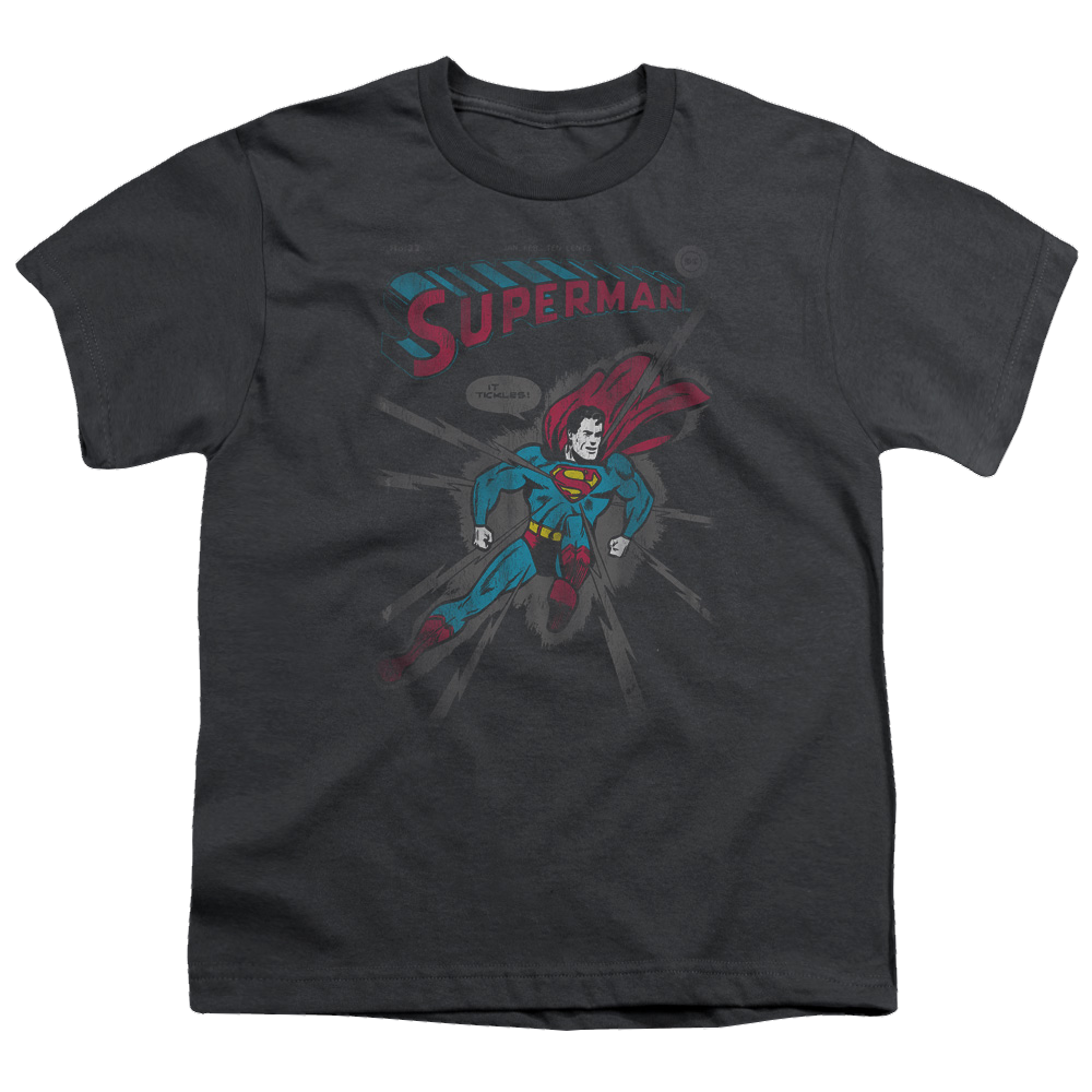 Superman It Tickles - Youth T-Shirt Youth T-Shirt (Ages 8-12) Superman