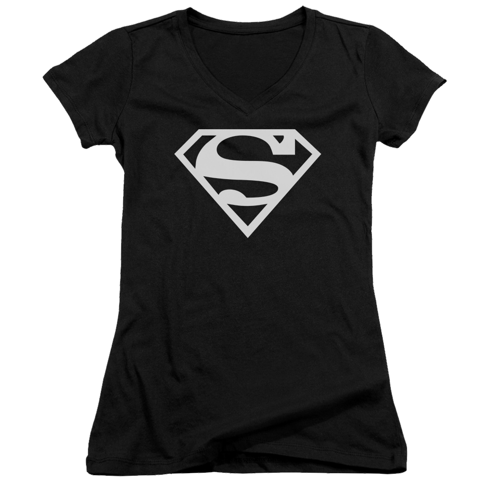 Superman Logo - Juniors V-Neck T-Shirt Juniors V-Neck T-Shirt Superman