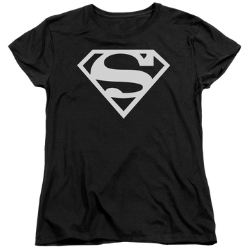 Black women's t-shirt with Superman Logo graphic