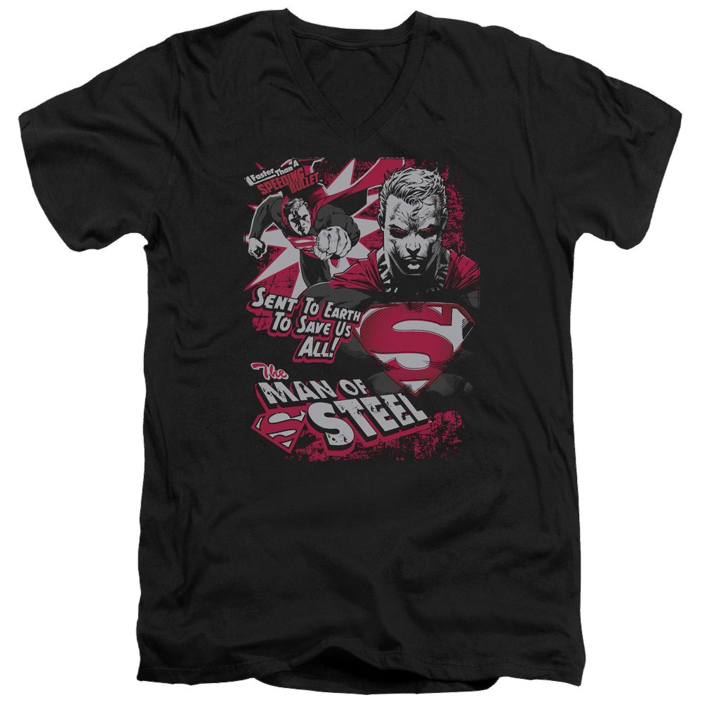 Superman Save Us All - Men's V-Neck T-Shirt Men's V-Neck T-Shirt Superman