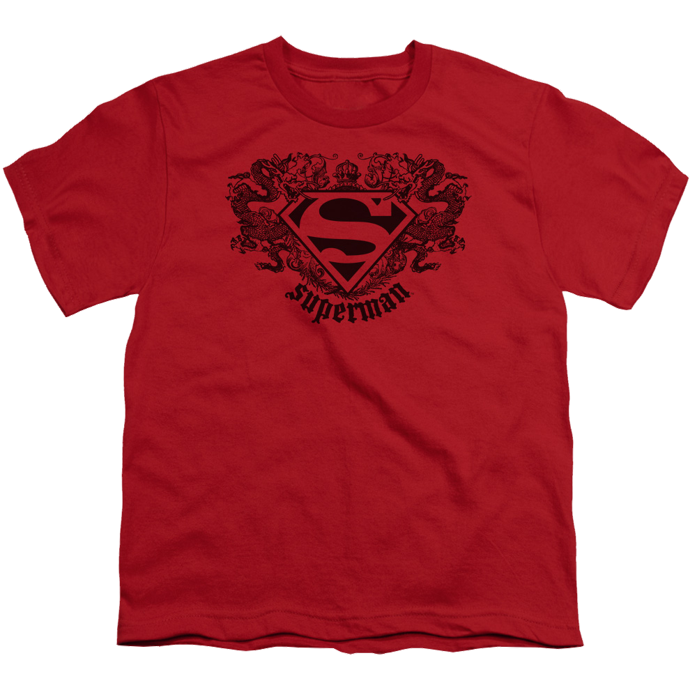 Superman Superman Dragon - Youth T-Shirt Youth T-Shirt (Ages 8-12) Superman