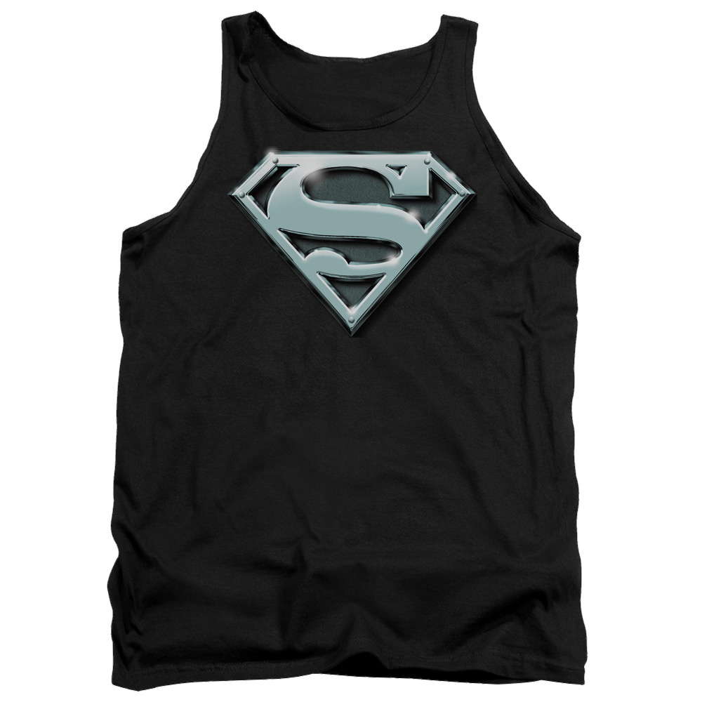 Superman Chrome Shield - Men's Tank Top Men's Tank Superman