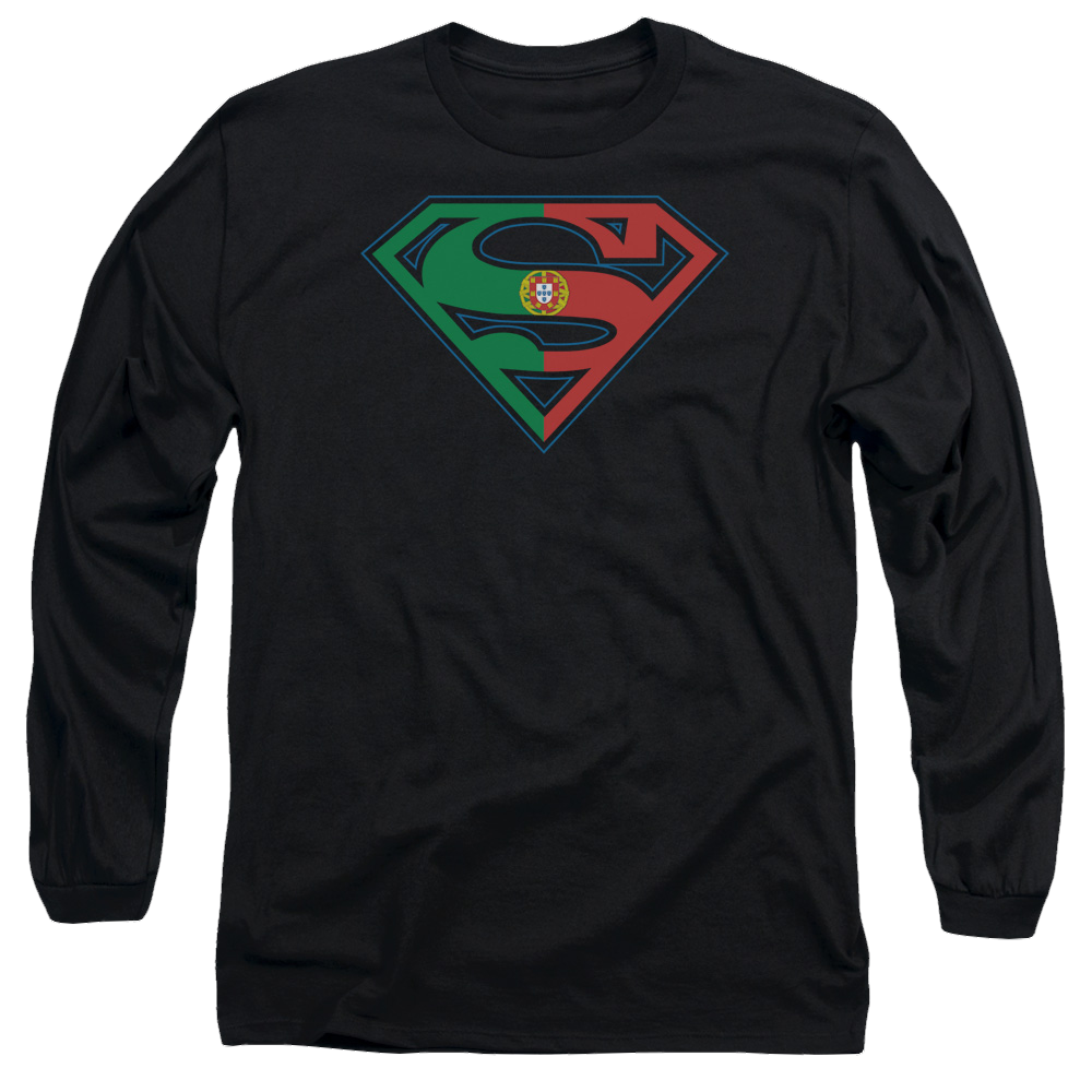 Superman Portugal Shield - Men's Long Sleeve T-Shirt Men's Long Sleeve T-Shirt Superman