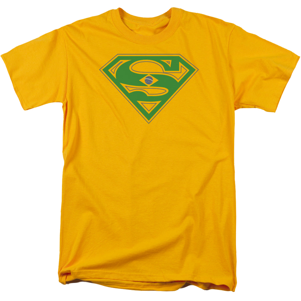 Superman Brazil Shield - Men's Regular Fit T-Shirt Men's Regular Fit T-Shirt Superman