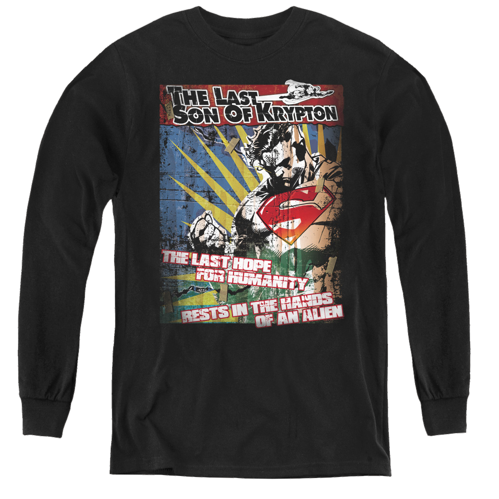 Superman Last Hope - Youth Long Sleeve T-Shirt Youth Long Sleeve T-Shirt Superman