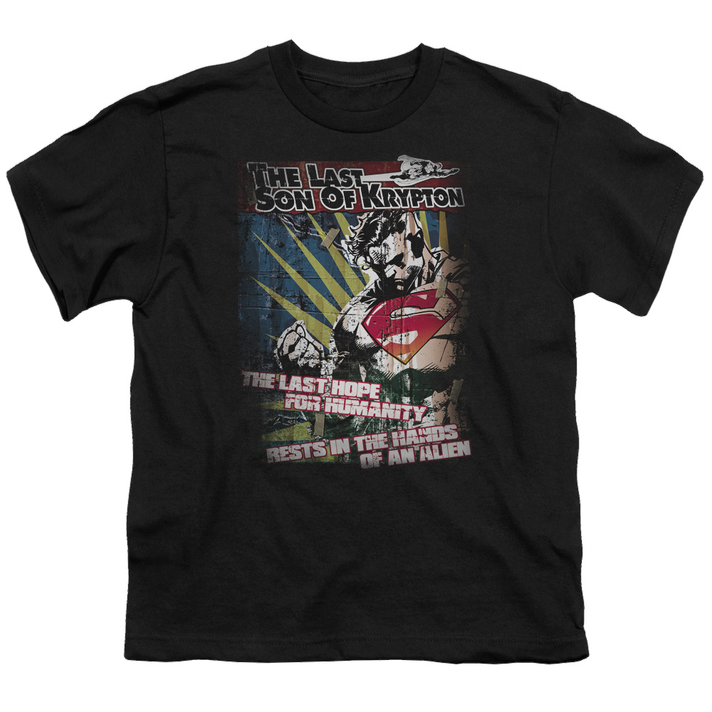 Superman Last Hope - Youth T-Shirt Youth T-Shirt (Ages 8-12) Superman