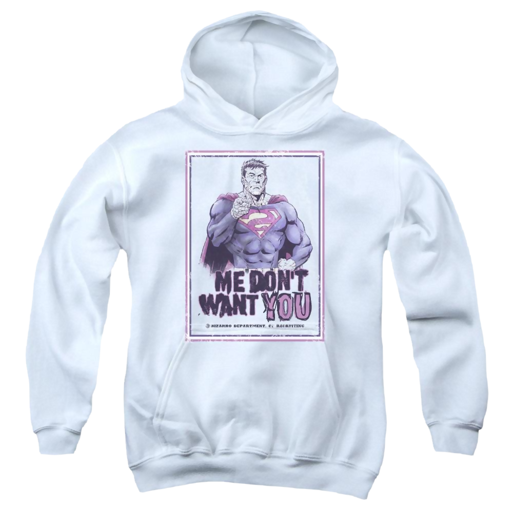 Superman Dont Want You - Youth Hoodie Youth Hoodie (Ages 8-12) Superman