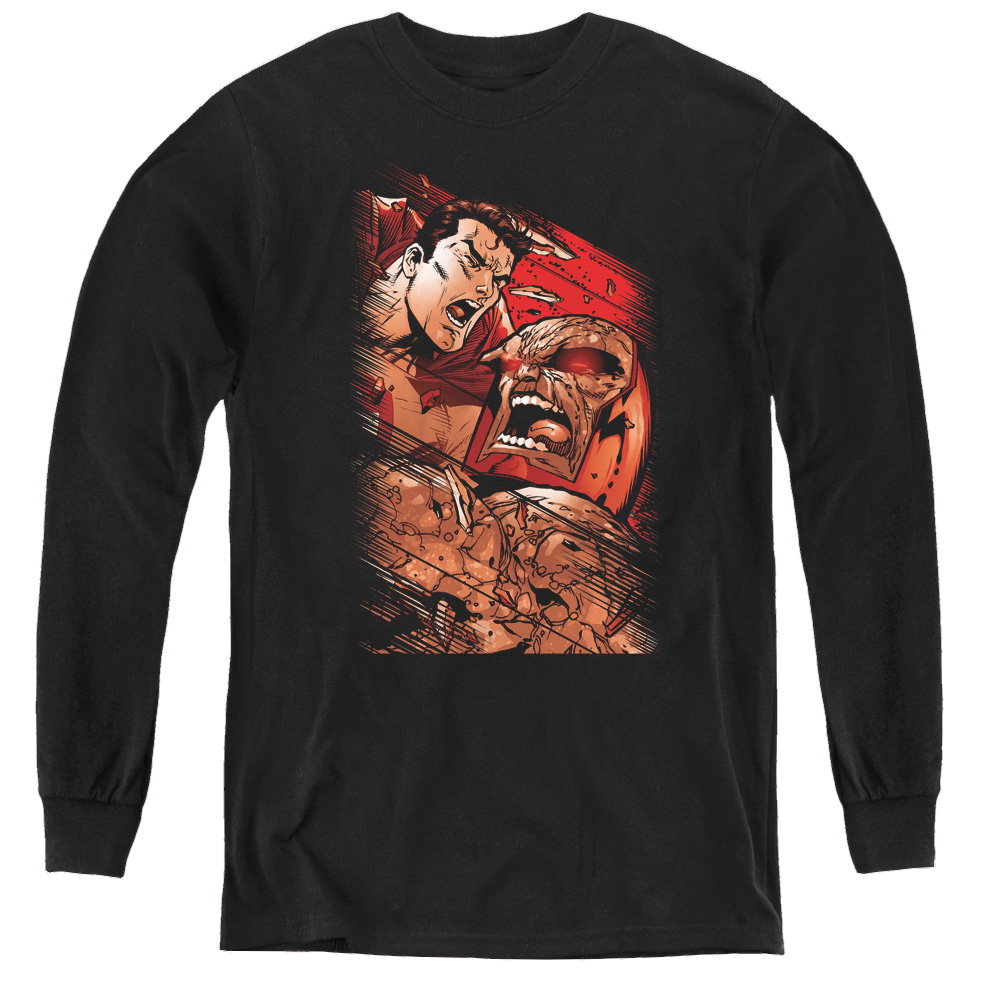 Superman Supes Vs Darkseid - Youth Long Sleeve T-Shirt Youth Long Sleeve T-Shirt Superman