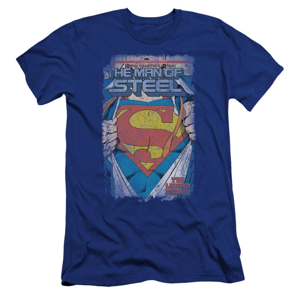 Superman Legendary - Men's Premium Slim Fit T-Shirt Men's Premium Slim Fit T-Shirt Superman