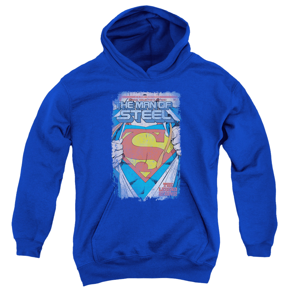 Superman Legendary - Youth Hoodie Youth Hoodie (Ages 8-12) Superman