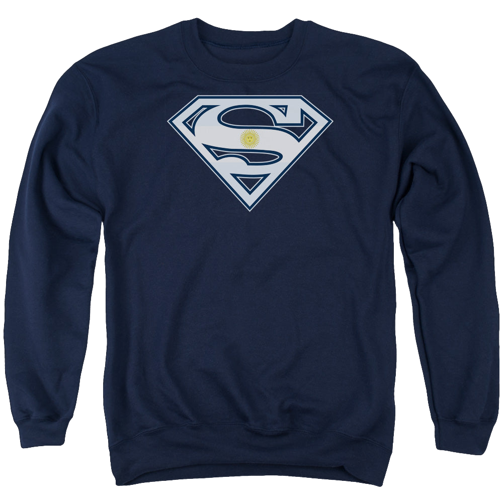 Superman Argentinian Shield - Men's Crewneck Sweatshirt Men's Crewneck Sweatshirt Superman
