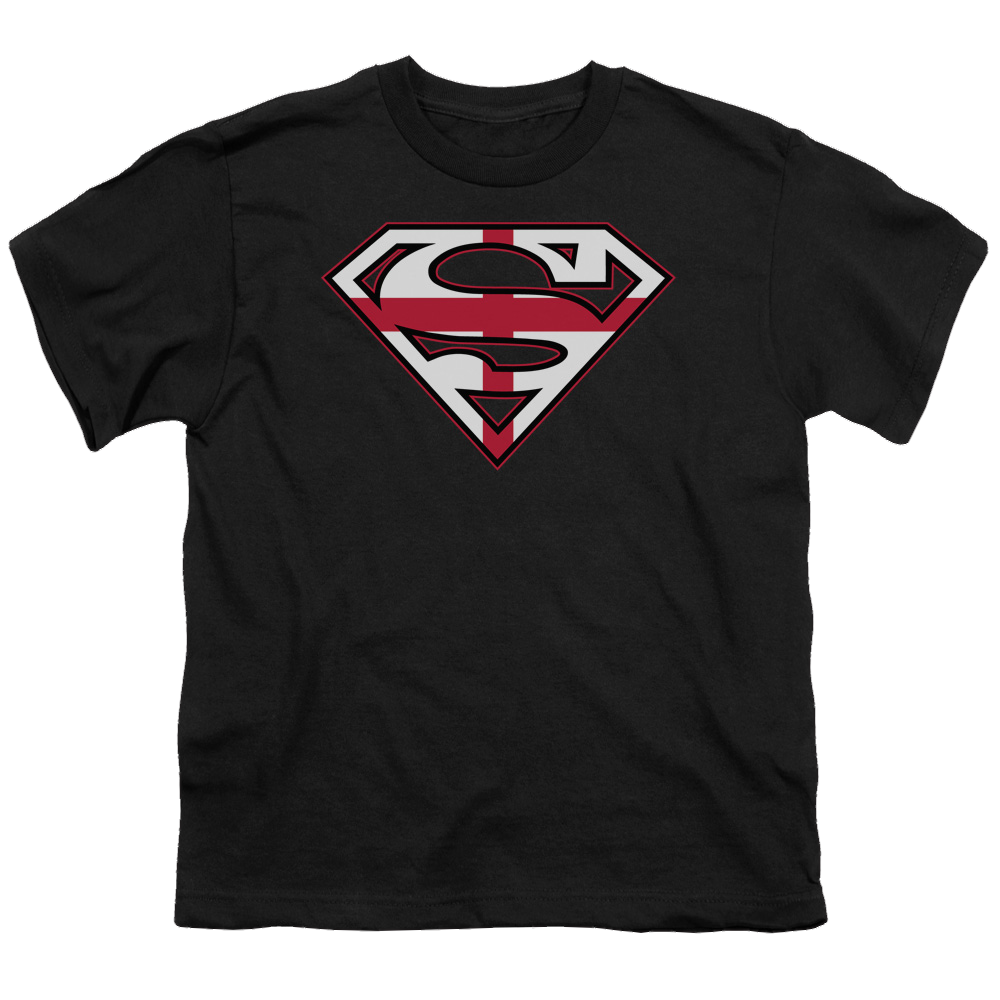 Superman English Shield - Youth T-Shirt Youth T-Shirt (Ages 8-12) Superman