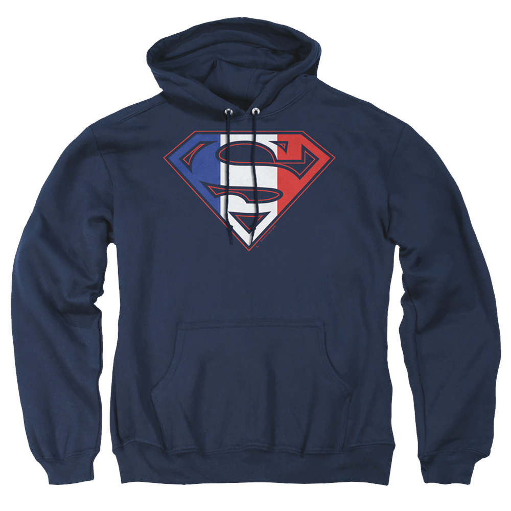 Superman French Shield - Pullover Hoodie Pullover Hoodie Superman