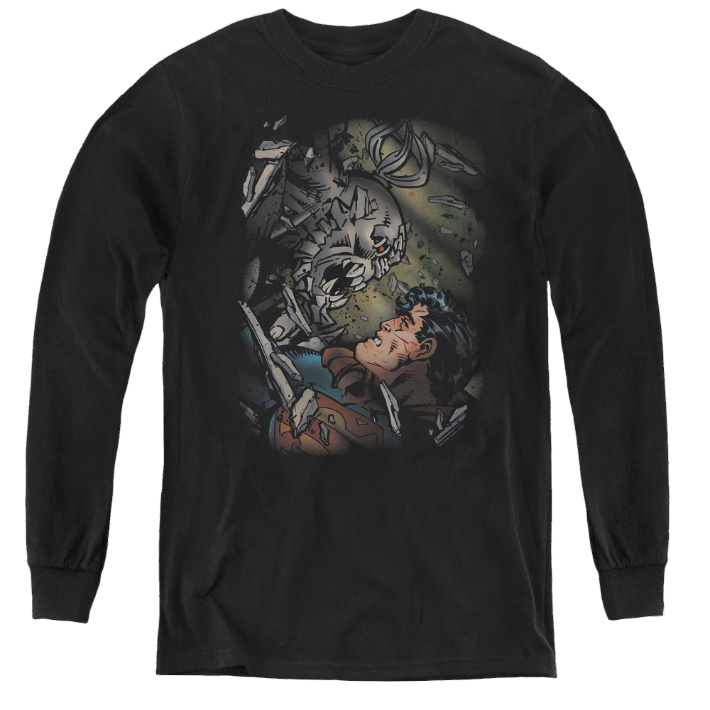 Superman Epic Battle - Youth Long Sleeve T-Shirt Youth Long Sleeve T-Shirt Superman