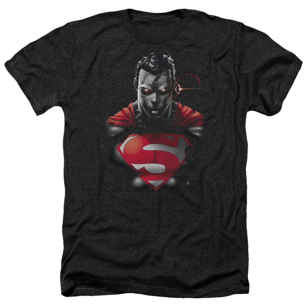 Superman Heat Vision Charged - Men's Heather T-Shirt Men's Heather T-Shirt Superman
