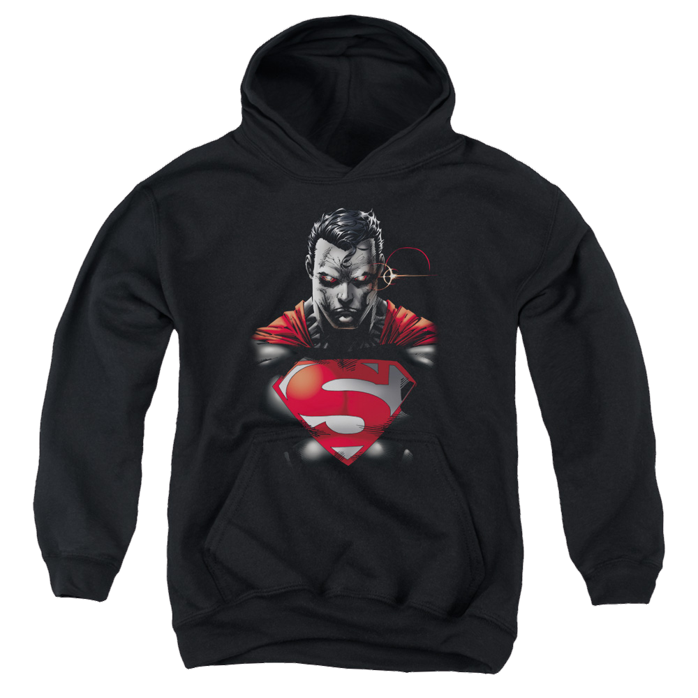 Superman Heat Vision Charged - Youth Hoodie Youth Hoodie (Ages 8-12) Superman