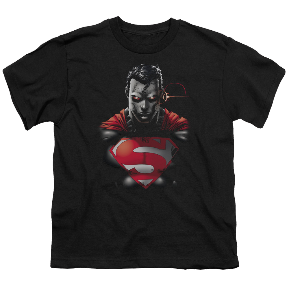 Superman Heat Vision Charged - Youth T-Shirt Youth T-Shirt (Ages 8-12) Superman