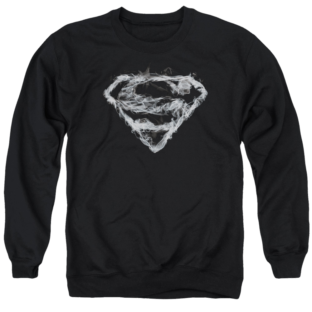 Superman Smoking Shield - Men's Crewneck Sweatshirt Men's Crewneck Sweatshirt Superman
