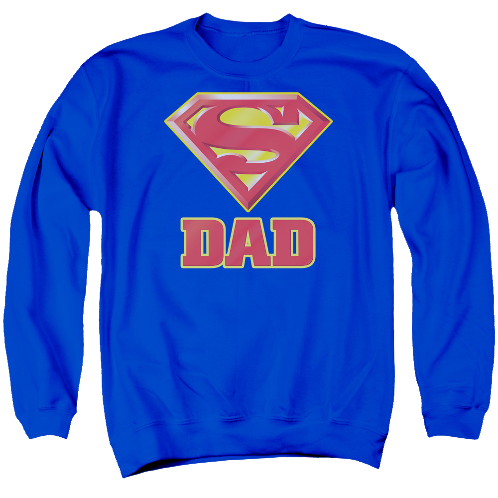 Superman Super Dad - Men's Crewneck Sweatshirt Men's Crewneck Sweatshirt Superman