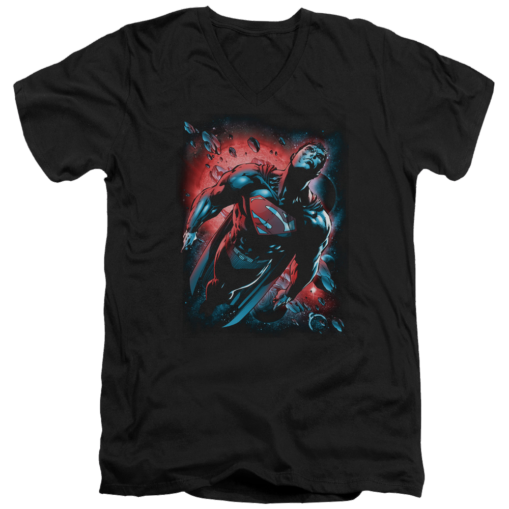 Superman Red Sun - Men's V-Neck T-Shirt Men's V-Neck T-Shirt Superman