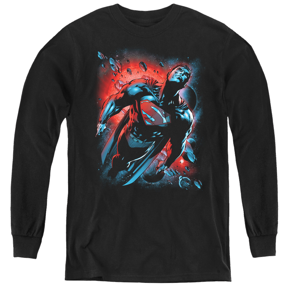 Superman Red Sun - Youth Long Sleeve T-Shirt Youth Long Sleeve T-Shirt Superman