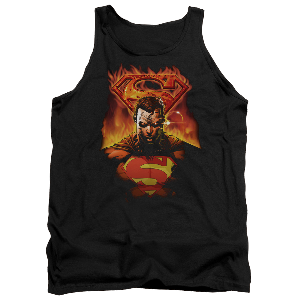Superman Man On Fire - Men's Tank Top Men's Tank Superman