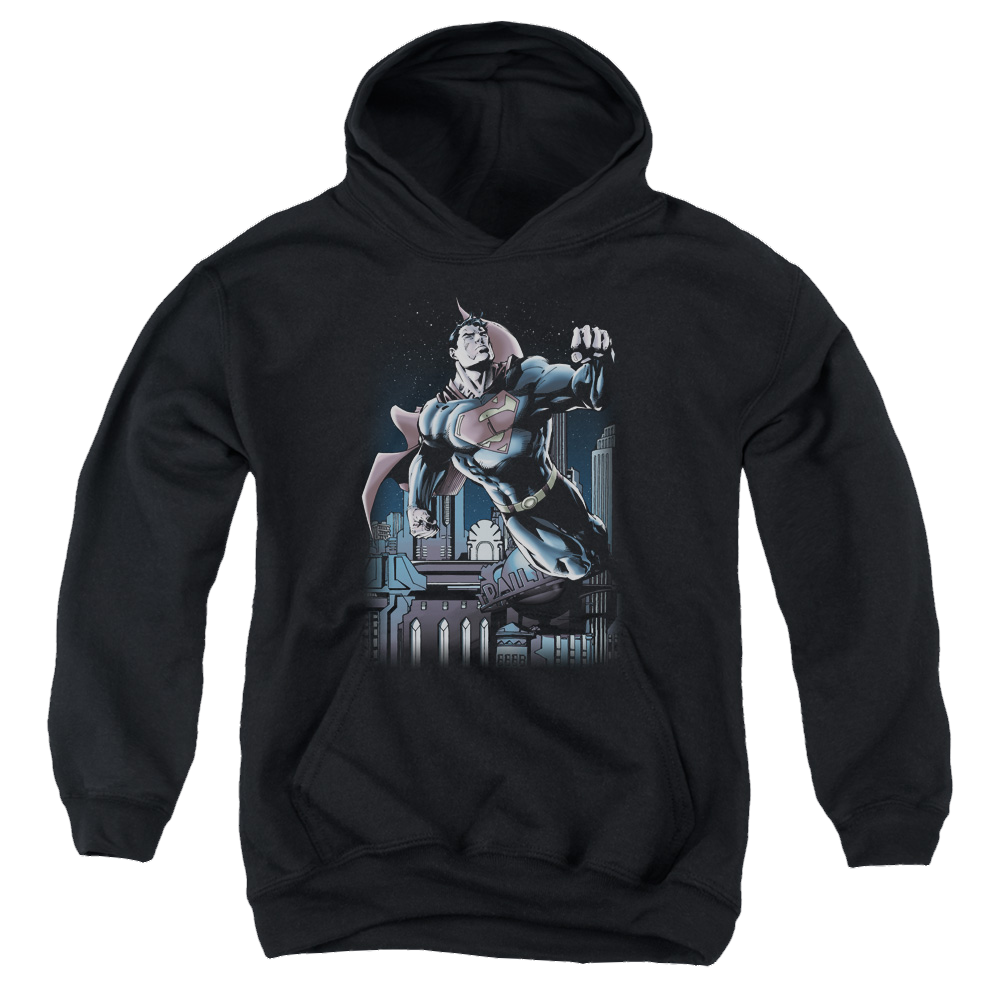Superman Night Fight - Youth Hoodie Youth Hoodie (Ages 8-12) Superman