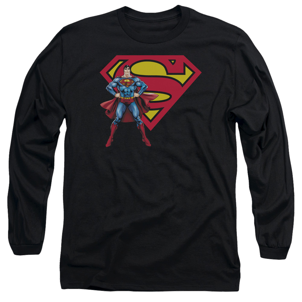 Superman Superman & Logo - Men's Long Sleeve T-Shirt Men's Long Sleeve T-Shirt Superman