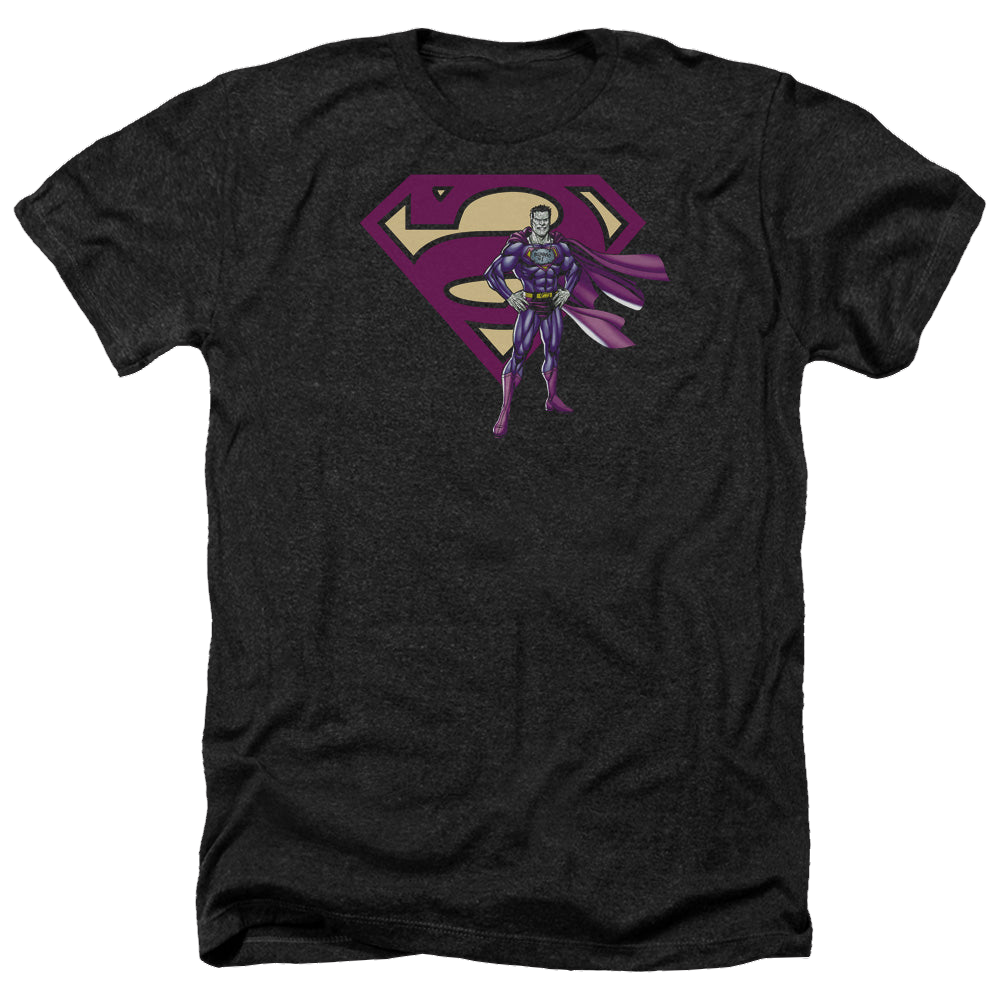 Superman Bizarro & Logo - Men's Heather T-Shirt Men's Heather T-Shirt Superman