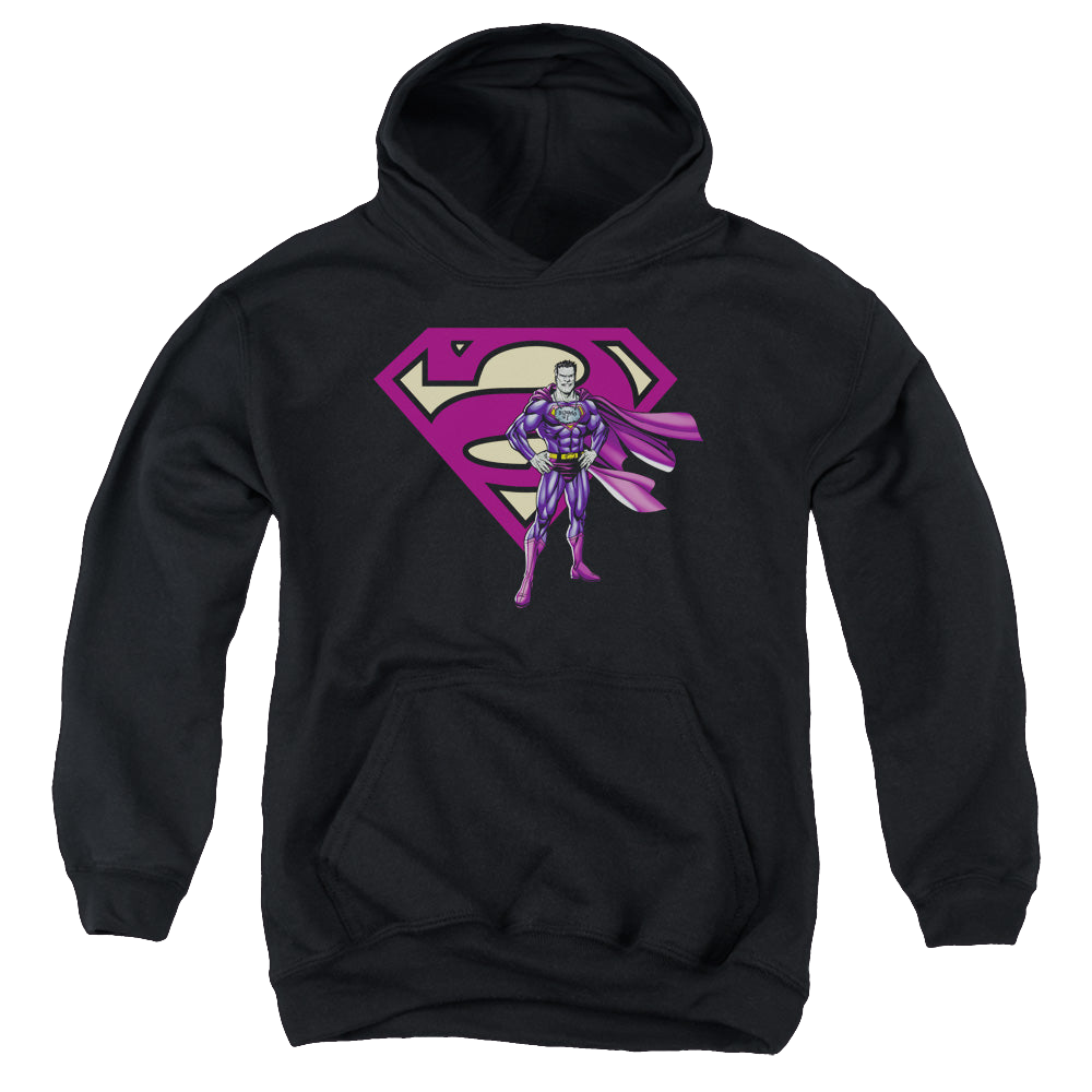 Superman Bizarro & Logo - Youth Hoodie Youth Hoodie (Ages 8-12) Superman
