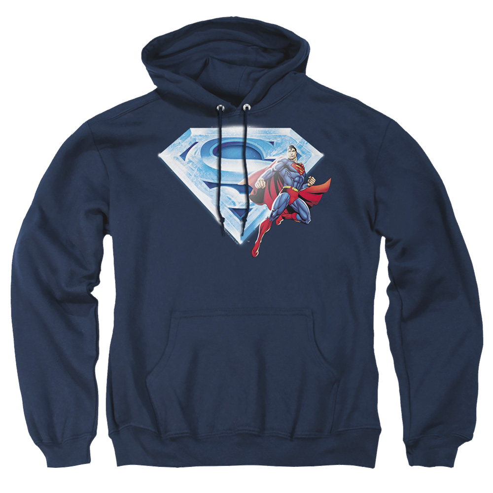 Superman Superman & Crystal Logo - Pullover Hoodie Pullover Hoodie Superman