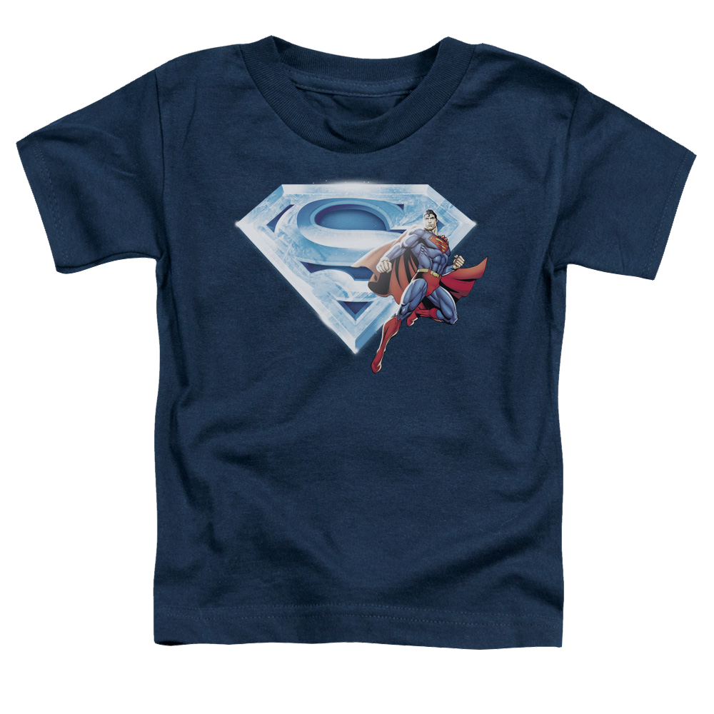 Superman Superman & Crystal Logo - Toddler T-Shirt Toddler T-Shirt Superman