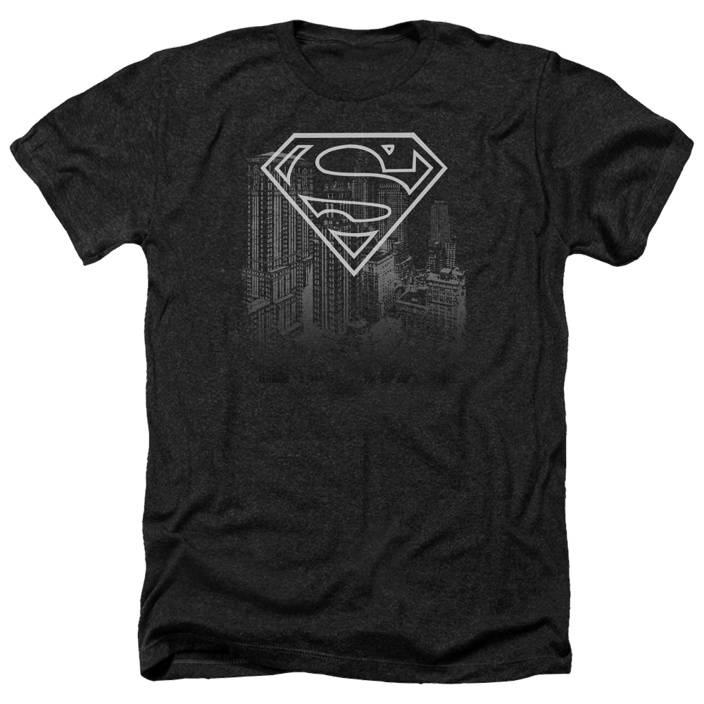 Superman Skyline - Men's Heather T-Shirt Men's Heather T-Shirt Superman