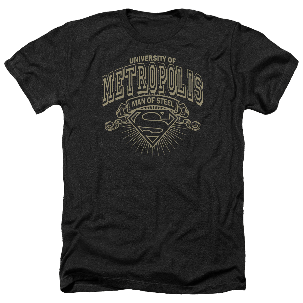 Superman University Of Metropolis - Men's Heather T-Shirt Men's Heather T-Shirt Superman
