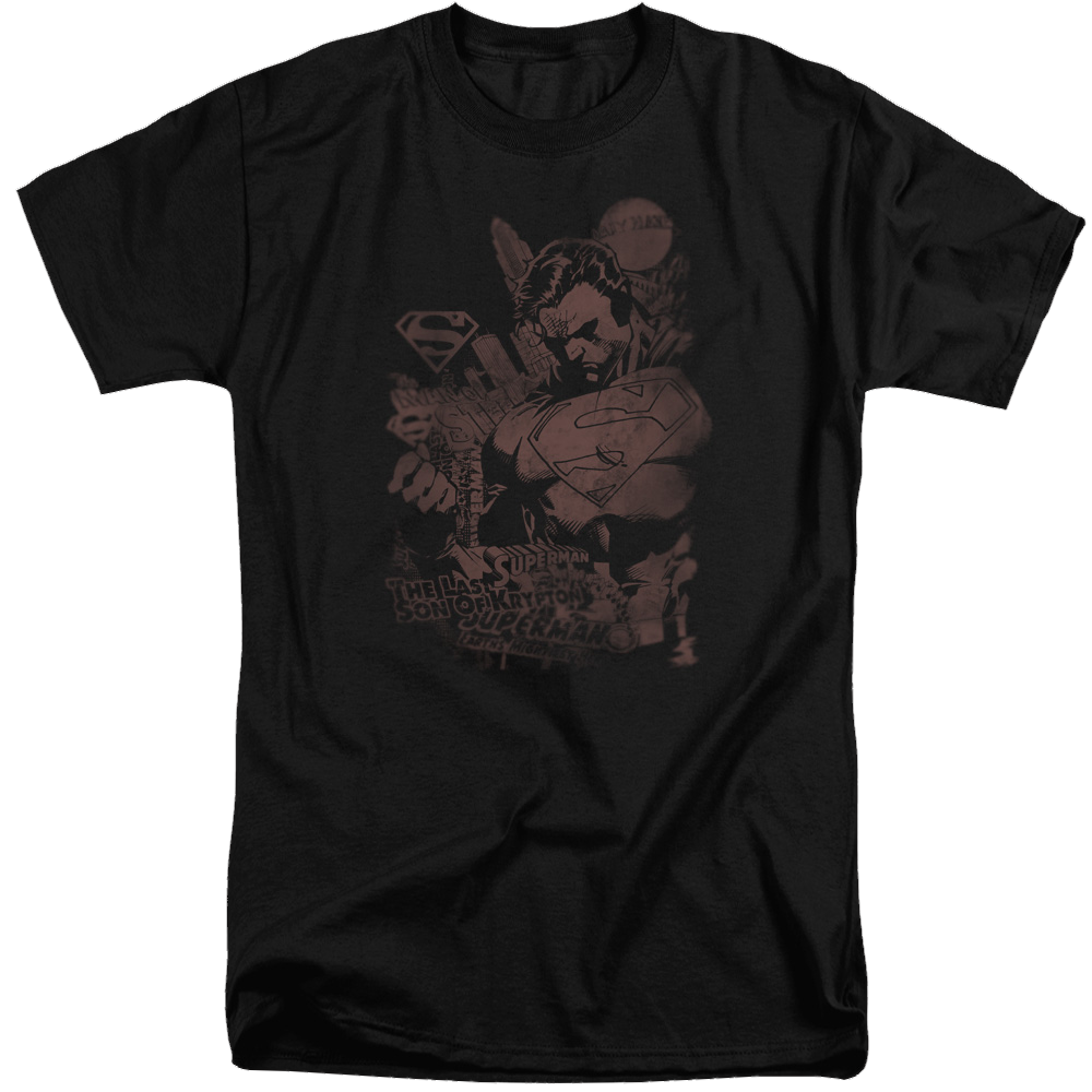 Superman Somber Power - Men's Tall Fit T-Shirt Men's Tall Fit T-Shirt Superman